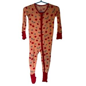 Little sleepies Cherry Convertible Footie Sleeper Size 6-12 month
